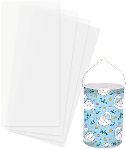 50 Stück laternenzuschnitte transparentpapier für laternen rohlinge rund 22 x 51 cm Transparentpapier zum Basteln individuellen Laternen Laternenzuschnitte zum Pauspapier, Architektenpapier Weiß 93g
