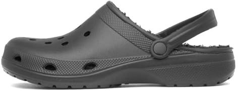 Shoe Zone - Mens Black Warm Lined EVA Slipper - Size 3 UK - Black