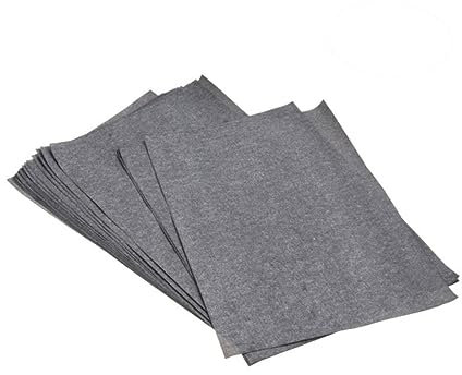 SEWACC 25blätter Graphit-kohlepapier Packung Transferpapier Zum Abpausen Malerei Kohlebeschichtetes Abziehpapier Schwarz Für Papier Und Glatte Oberflächen