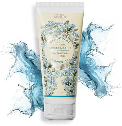 Panier des Sens Duschgel Meerfenchel Sea Samphire 200ml natürlich & PH-mild | Feuchtigkeitsspendendes Duschgel für Damen und Herren mit Olivenöl – 96% natürliche Inhaltsstoffe, Vegan, mit belebendem Duft