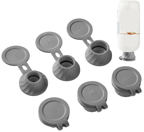 Inverted Bottle Caps - Flipping Bottle Set, Inverted Flipping Caps | 6pcs 3sizes Transfer Connector Bottle Set, Drops Squeezing Inverted Stand Cap for Shampoos Conditioners Kitchen Condiments