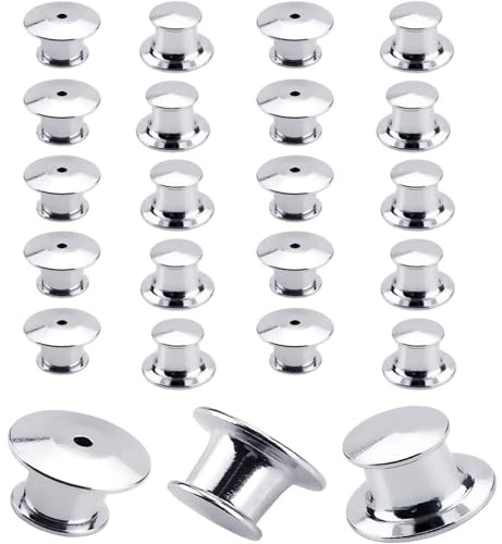 Pasadores de Bloqueo Metal Pasadores Pin,20 piezas Broche Pasador Alfileres Cierres Backs Cierre Bulk Metal Pin para DIY Craft Joyería Making Art