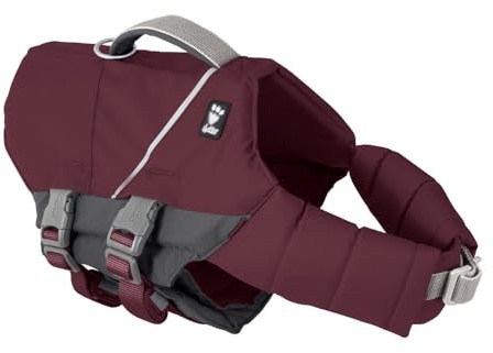 Hurtta Life Savior ECO Hundeschwimmweste maximale Sicherheit im und am Wasser beim Schwimmen, SUP, Kayak & Bootsausflügen (Eggplant, 20-30 kg)
