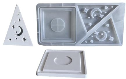 Portacandele a forma di piramide a forma di base 3D, stampo in silicone per candele, strumento per utensili