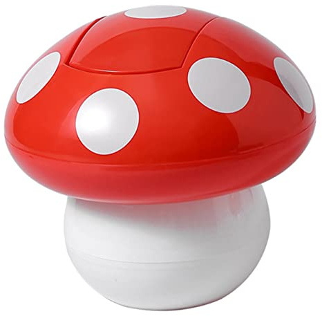Mobestech Poubelle Champignon Petite Mini Corbeille à Bureau Seau Déchets Décoratif Conteneur Rangement Déchets Poubelle Table