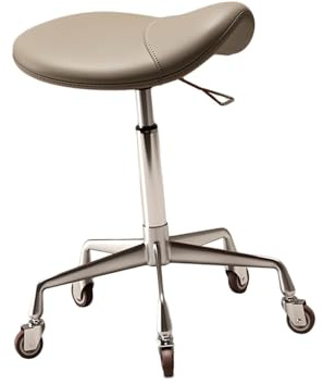 Generico Sgabello da sella, sedia da ufficio, sedia girevole, stabile e resistente for cucina, ufficio, salone, massaggi(Color1)