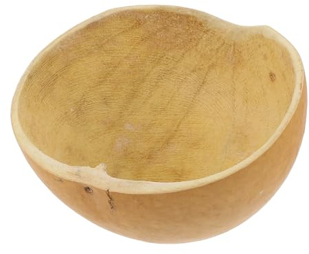 Mikikit Paletta per Acqua in Zucca Naturale Cucchiaio per Acqua da Cucina Piccolo 12-16 CM Utensile Ecologico Multifunzione per Lavaggio Chioma Frutta e Verdura Uso Domestico e