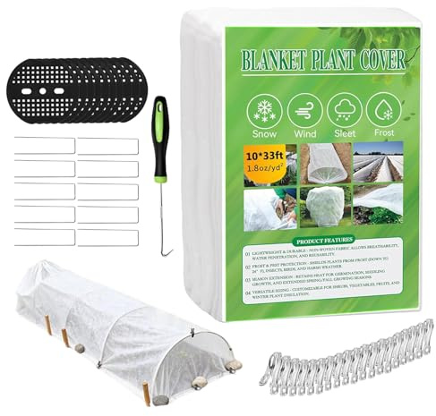 Genérico Fundas para Plantas Protección contra Heladas | Protección Flotante | Reutilizables de Tela No Tejida, contra Heladas para Árboles Hileras y Bancales Elevados
