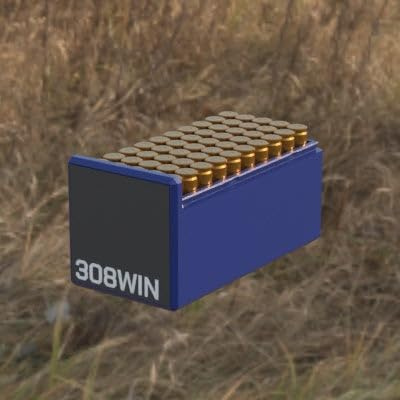 Filamelt Munitionsbox / .308 Winchester / ‘Schiebedeckel’ / Patronenbox, Ammo Box 50er