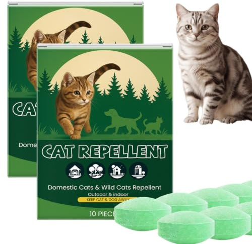 20pcs Natural Cat Repellent for Gardens UK,Extra Strong Cat Repellent Balls