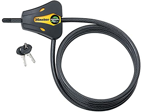 Master Lock 8419DPF Python Cable Lock with Key, 1 Pack
