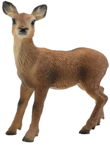 Bullyland 64422 - Spielfigur Hirschkuh, ca. 9 cm große Tierfigur, detailgetreu, PVC-frei, ideal als kleines Geschenk für Kinder ab 3 Jahren