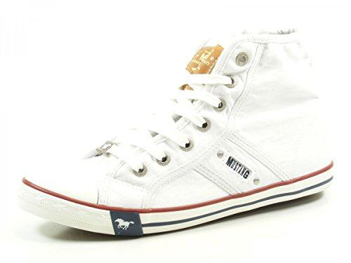 MUSTANG 1099 502 1, Sneakers Hautes Femme, Blanc (1 Weiss), 37 EU
