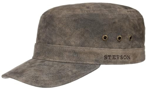 Stetson Raymore Pigskin Army Cap Military Urban Cap Leder Herren Damen Frühjahr Sommer
