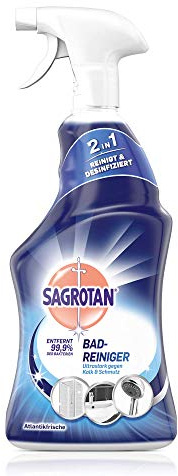 Sagrotan Bad-Reiniger Atlantikfrische – Desinfektionsreiniger für zuverlässige Hygiene im Badezimmer – 1 x 750 ml Sprühflasche mit neuem Sprühkopf