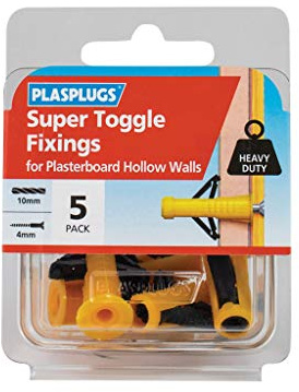 Plasplugs - Super Toggle Fixings (Pack 5)