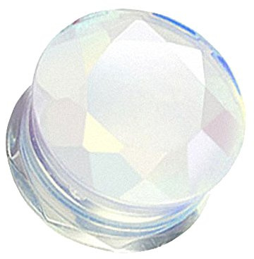 Taffstyle Ohr Plug Flesh Tunnel Piercing Ohrpiercing Organic Stein geschliffen Double Flared