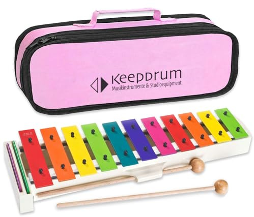 Sonor BWG Boomwhackers Glockenspiel + keepdrum MB01-PK Tasche Pink