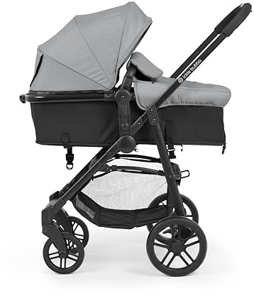 Ickle Bubba Star 2-in-1 Kinderwagen | Cabrio-Sitz, wendbar, UPF 50+ Sonnenschutz, großer Korb, einhändig faltbar, kompakt und langlebig für den täglichen Gebrauch