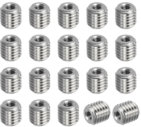 PATIKIL Gewinde Adapter Hülse Reduziermutter 20Stk M10x1.5 Stecker an M4x0.7 Weibliche Reparatur Einsatzmutter Schraube Getriebe Umwandlung Edelstahl 10mm