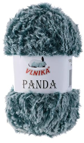 100g Strickgarn Panda Strick-Wolle Kunstfell Garn Kuschelwolle Plüschwolle