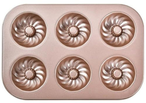 Dianzan 6-Loch-backform Aus Kohlenstoffstahl, Kuchen-backform, Backblech, Antihaft-Muffin-kuchenform, DIY-Cartoon-kuchenform, Donut-backformen