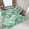 IKALIFE Alfombras Salon Modernas Lavable - Abstracta Alfombra Pelo Corto Alfombra Sala Alfombra Grande Salon Antideslizante para Habitacion Comedor Dormitorio 160x230 cm Verde