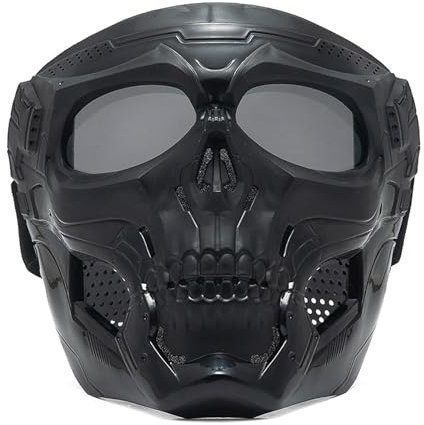 MEAKTSMI Motorradbrille Abnehmbare Gesichtsmaske Kratzfeste Brille Staubschutz Schutzbrille Helmbrille Für Männer Und Frauen