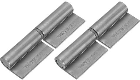 sourcing map Lot de 2 charnières soulevables à souder en acier avec goupille amovible, charnières amovibles pour portail en métal, porte battante, rampe de remorque