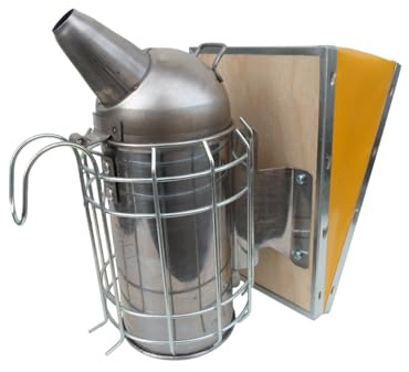 APICOLTURA.COM Affumicatore Inox Ø8 cm con griglia di Protezione