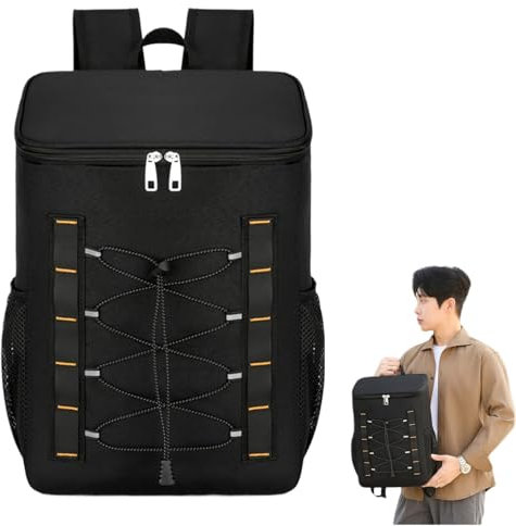 Picknick-Rucksack, auslaufsicherer Kühlrucksack, multifunktionale isolierte Kühltasche, thermisch, wasserdicht, große Kapazität, Kühltasche, tragbar für Mittagessen, Camping, Reisen, Picknick, Wandern