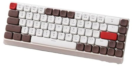 DIWUCXCA Tastiera meccanica wireless MK68 Ultra compatta a basso profilo 60% tastiera Office TRI MODE USB C Portable silenzioso(Brown switch)