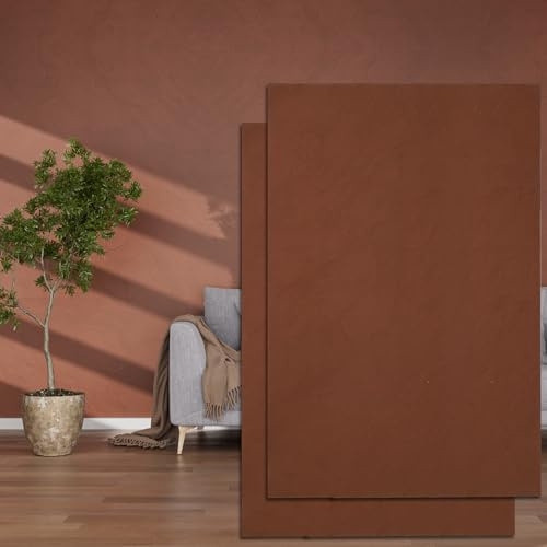 3D Wall Panels - 4PCS 47.2x23.6 Faux Stone Wall Covering - MCM Modified Clay Material for Home Art, Accent Brick, Modern Exterior/Interior Decoration, Covering 31 sq.ft Slate Coffee Color