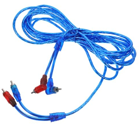 Cabilock Câble Audio Améliore la Performance Audio RCA de 3 mètres en Cuivre et Caoutchouc, Transmission Stable du Signal pour Voiture pour Installation DIY Automobile