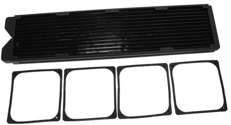 Lurrose Radiador de Refrigeración Líquida para Ordenador, Disipador de Calor de Cobre, 480mm, bajo Ruido, para Equipos de Impresión 3d