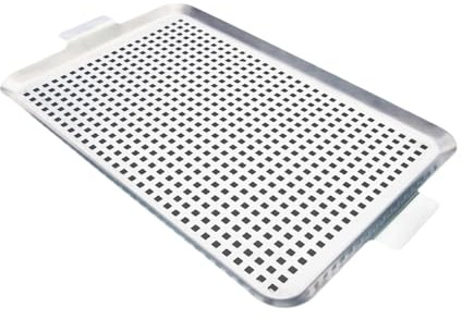 Efficace griglia per barbecue con pesce di pane in acciaio inox e carne con fori e maniglie per verdure perfettamente cotte