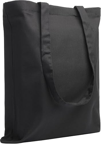 LEATEX Stoffbeutel 38×42 cm – Baumwolltasche 145 g/m², unbedruckt mit langen Henkeln (70 cm) – Einkaufstasche & Jutebeutel-Alternative – zum Bemalen & Bedrucken - Farbigen