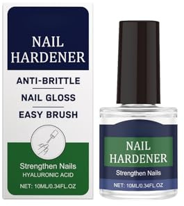 Nail Hardener & Strengthener Treatment - Intense Hydration with Hyaluronic Acid & Calcium, Anti-Brittle Daily Care, Base Coat for Manicures, Travel-Friendly 10ml