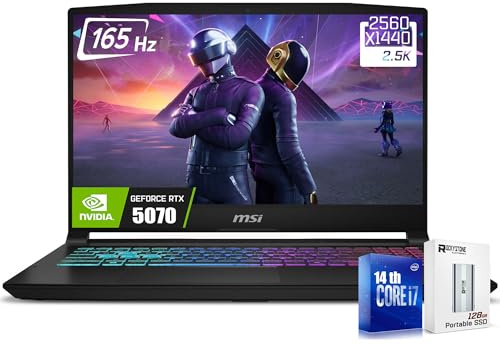 msi Katana HX Gaming Laptop, 15,6 165Hz QHD IPS Display, 16-core i7-14650HX (>i9-12900H, fino a 5.2 GHz, GeForce RTX 5070, Copilot+ PC, tastiera retroilluminata RGB, Win11, nero (64 GB DDR5 RAM | 4TB