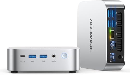 ACEMAGIC K1 Mini PC, Core i5 12600H(12C/16T), 32GB DDR4 1TB SSD Micro Desktop Computer Für Büro/Heimkino/Meeting/Business/Trip【Wifi6/Bluetooth5,2/DP+HDMI+USB-C】