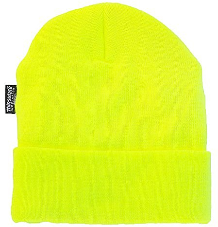 Wasserabweisende Wintermütze bis -30°C Kälte getestet // Gelb, Orange, Navy oder Schwarz One Size,Neongelb