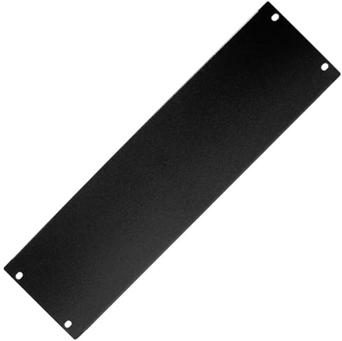 RackMatic - 3U blank panel för 19 rackskåp Svart lock
