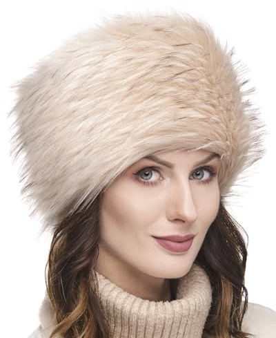 Futrzane Classic Kosakenmütze - Fellmütze Damen Winter - Pelz Russische Mütze