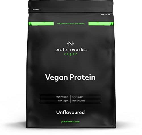 Protein Works - Vegan Protein Powder, Unflavoured, 16 Servings, 100% Plant Based & Natural, Premium Multi-Protein Blend, Low Fat Shake, Low Calorie Shake, 500g