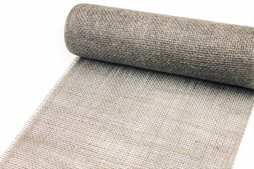Tischläufer Dekojute 30cm 5m Farbe Taupe 100 Prozent Naturfasern Zur Dekoration oder als Wohnaccessoire