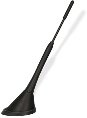 Audioproject A282 - Autoantenne 18cm Raku 2 + Verstärker - kompatibel für VW Golf 4 5 6 7 Passat Lupo Polo 6R Audi A6 Opel Corsa Astra Ford Focus Seat Skoda Radio-Antenne Dach-Antenne Auto-Radio
