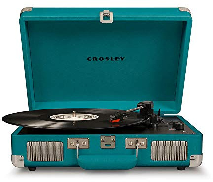 Giradischi Crosley Cruiser (Teal) (Green Sea) Bluetooth, Pitch Control,3 Velocit