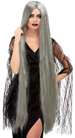 Smiffys Damen Witch Wig Extra Long Hexen-Perücke, extra lang.