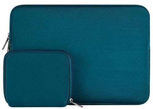 MOSISO Laptop Case 12.3 inch, 11.6-12.3 inch Laptop Sleeve Bag Compatible with MacBook Air 11.6, Acer HP Dell Lenovo Samsung ASUS, Surface Pro, Neoprene Computer Sleeve Bag with Small Case, Deep Teal