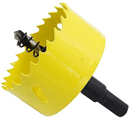 Sierra perforadora LAIWEI de 60mm para taladrar agujeros en madera, cartón yeso, PVC, etc. Herramienta de perforación afilada y duradera.